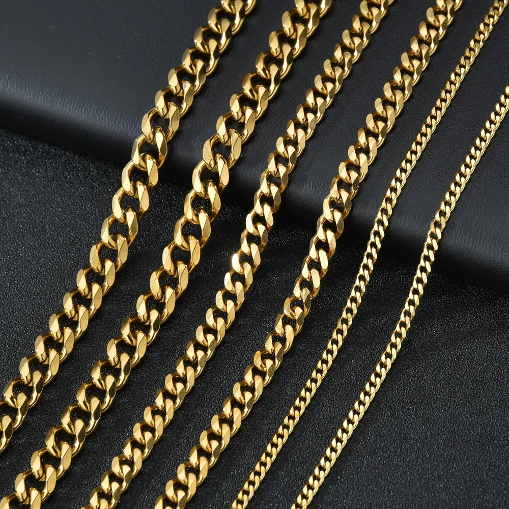 Vintage Steel Chain Necklace