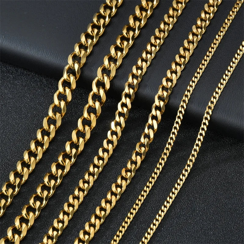 Vintage Steel Chain Necklace