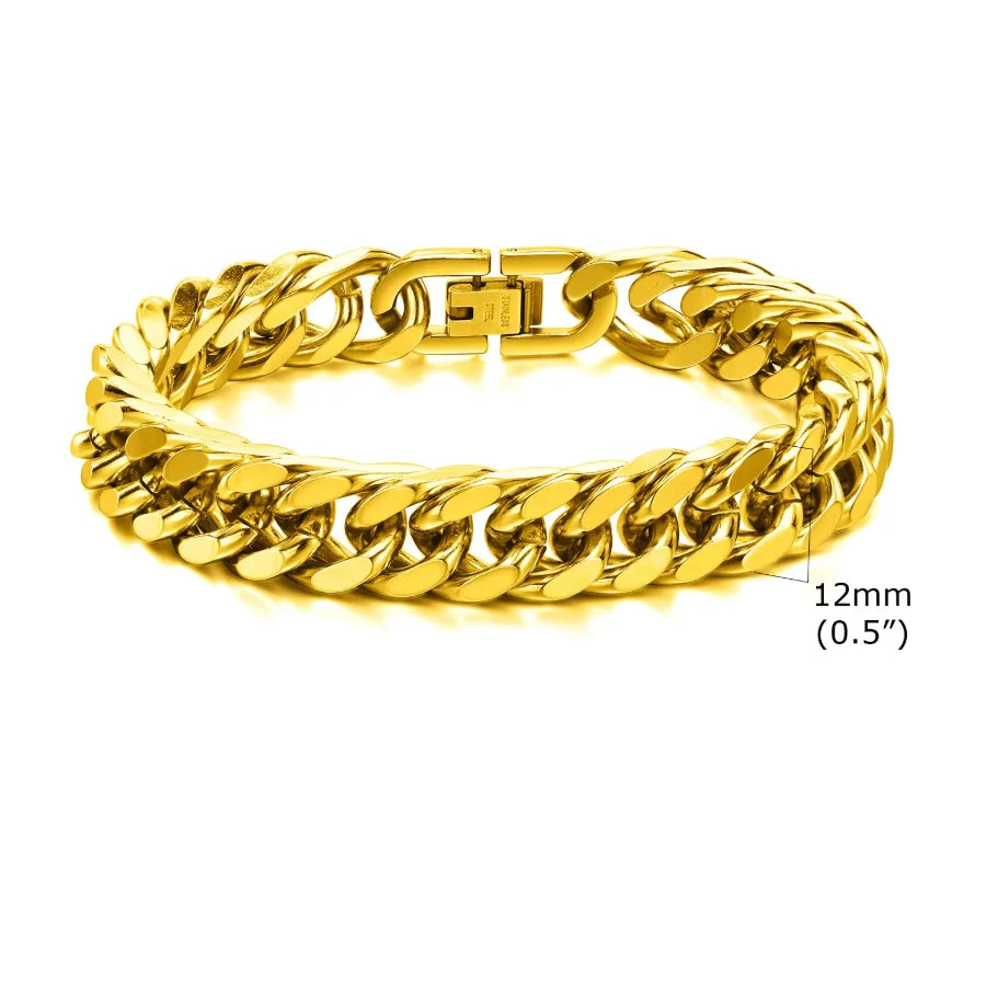 Vintage Steel Chain Bracelet