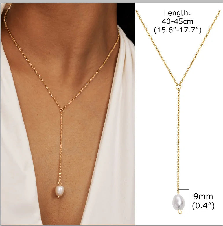 Round Zircon Steel Necklace