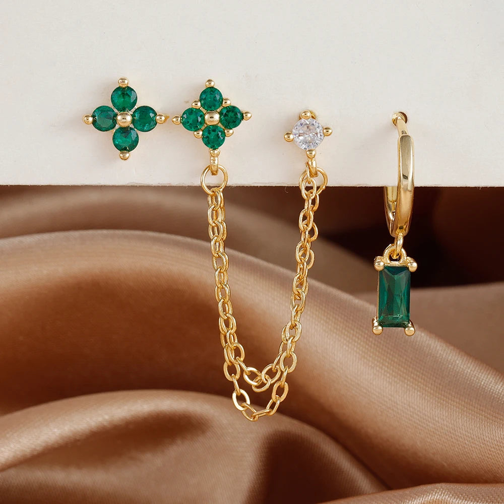 Elegant Zircon Hoops