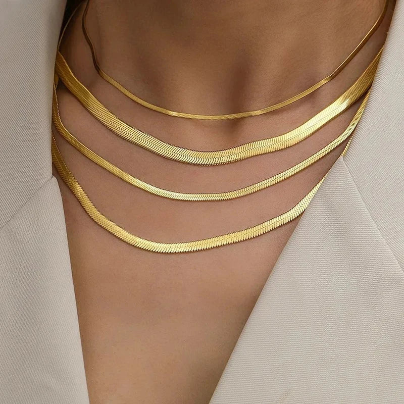 Minimal Steel Chain Necklace