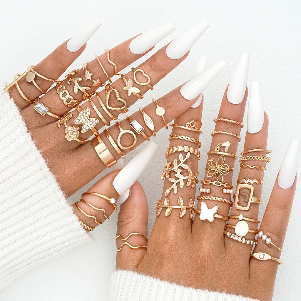 Vintage Ring-Set – 58-teilig