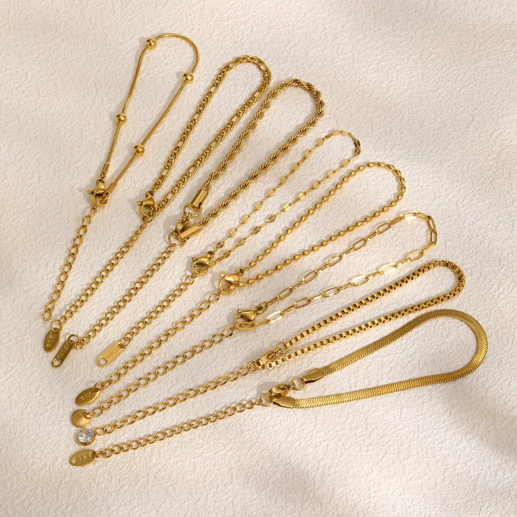 Golden Stackable Steel Bracelet