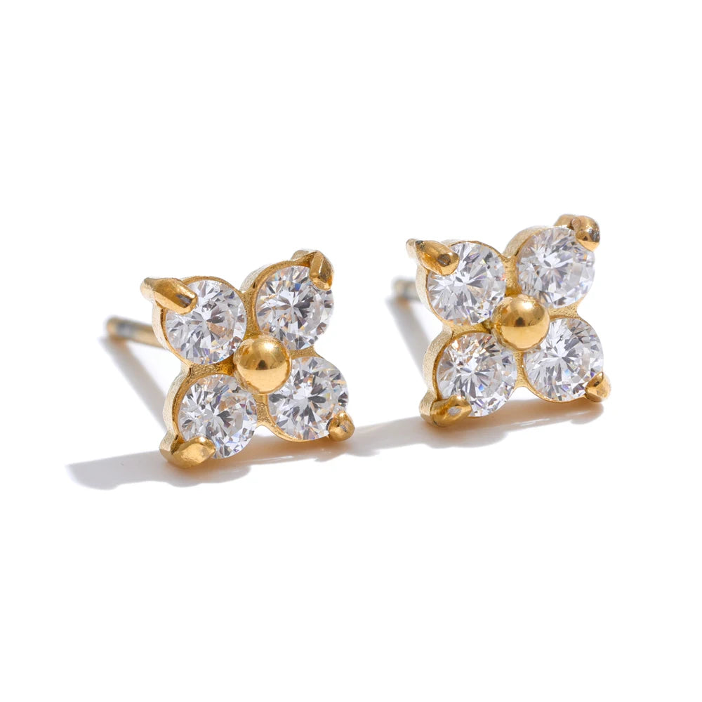 Spark Bloom Stud Earrings