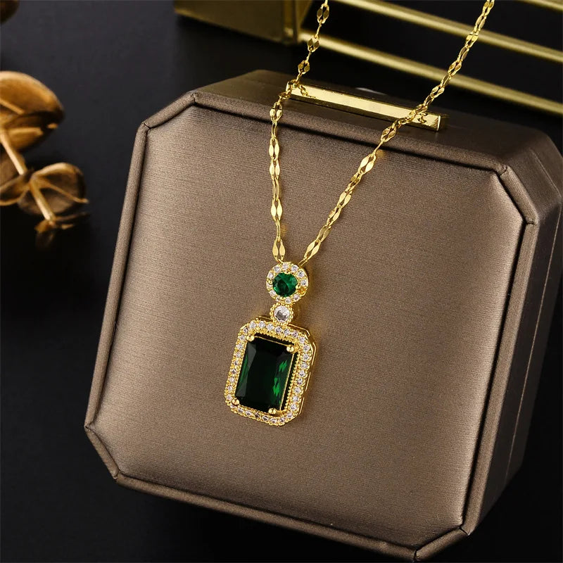 Steel Pendant Necklace