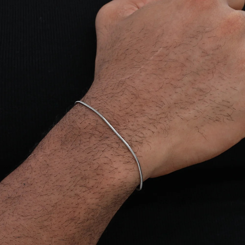 Snake Bone Steel Bracelet