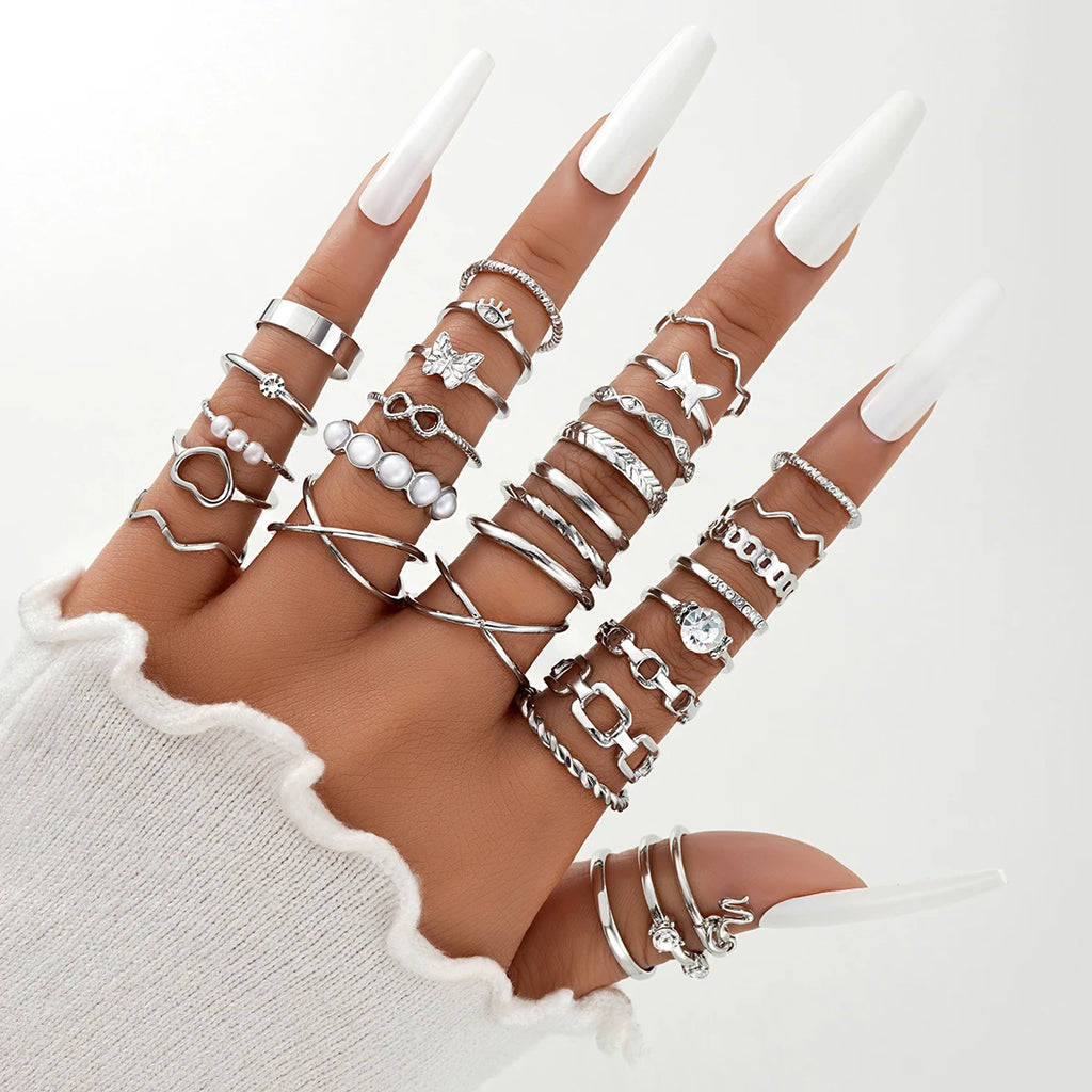 Vintage Ring-Set – 58-teilig