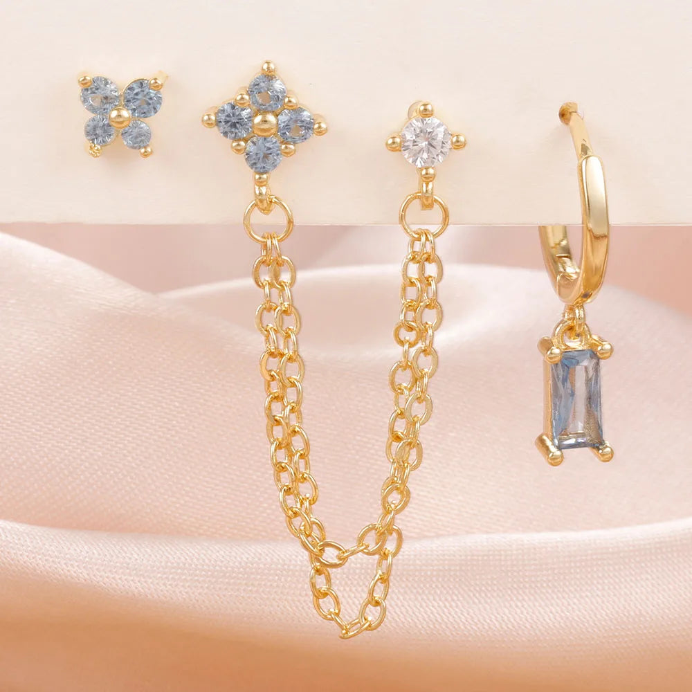 Elegant Zircon Hoops