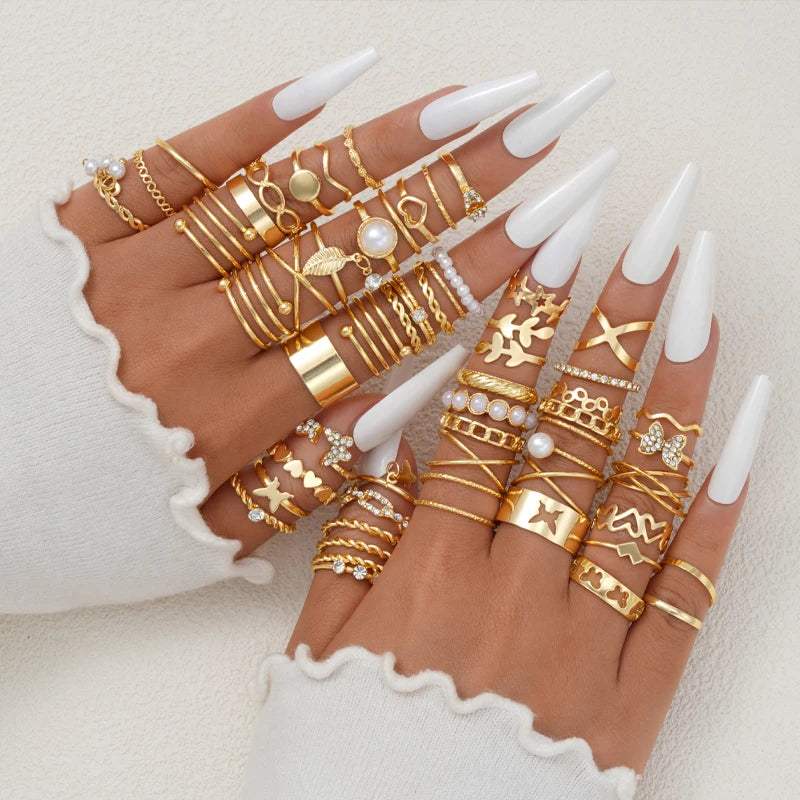 Vintage Ring-Set – 58-teilig