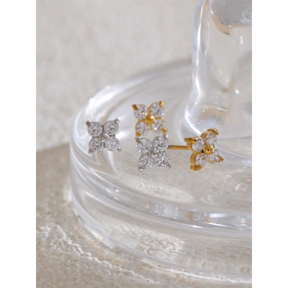 Spark Bloom Stud Earrings