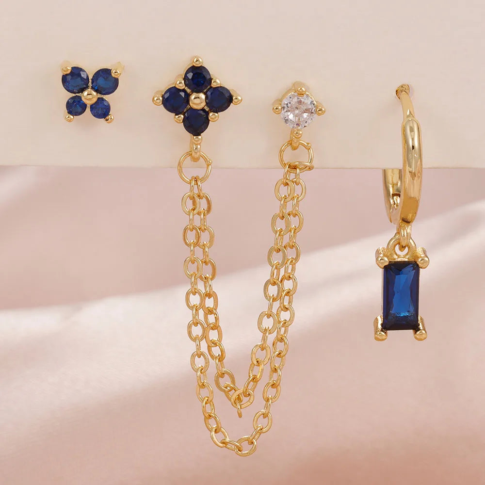 Elegant Zircon Hoops