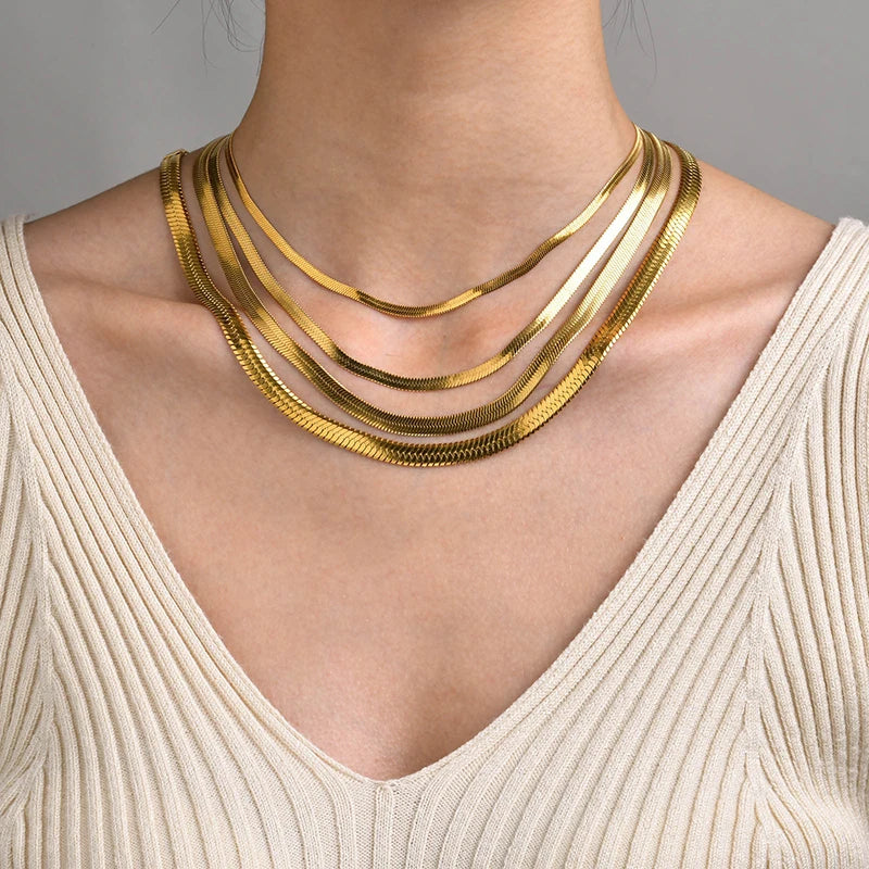 Minimal Steel Chain Necklace