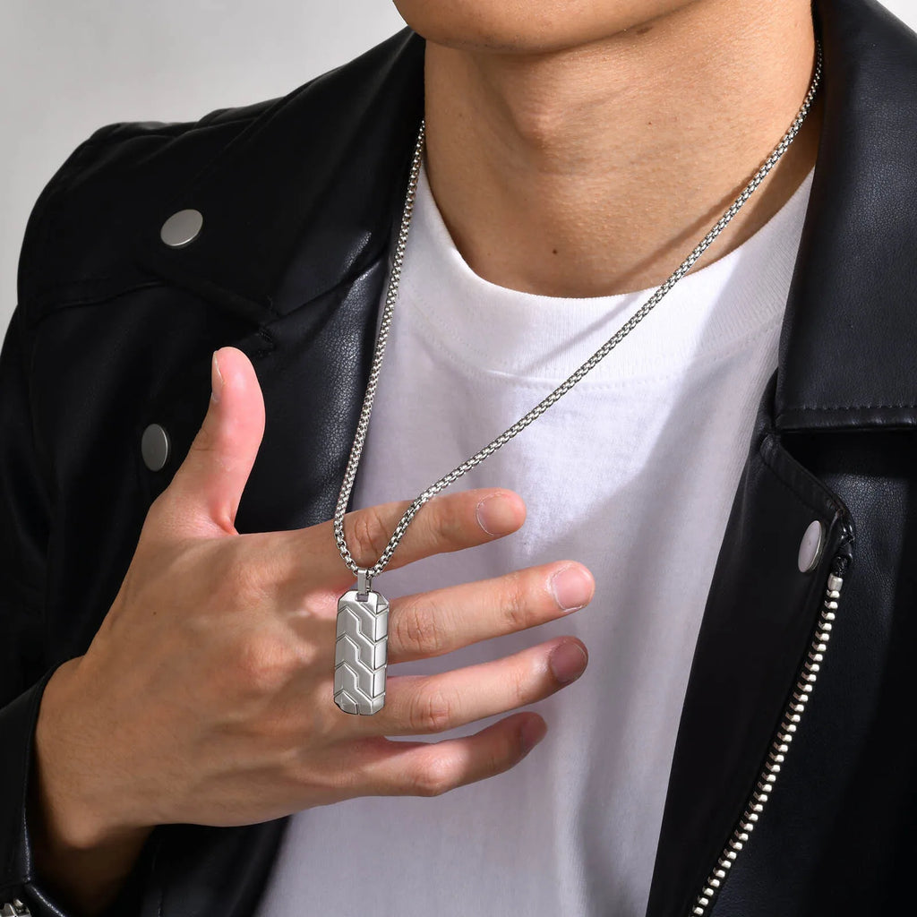Dog Tag Steel Necklace