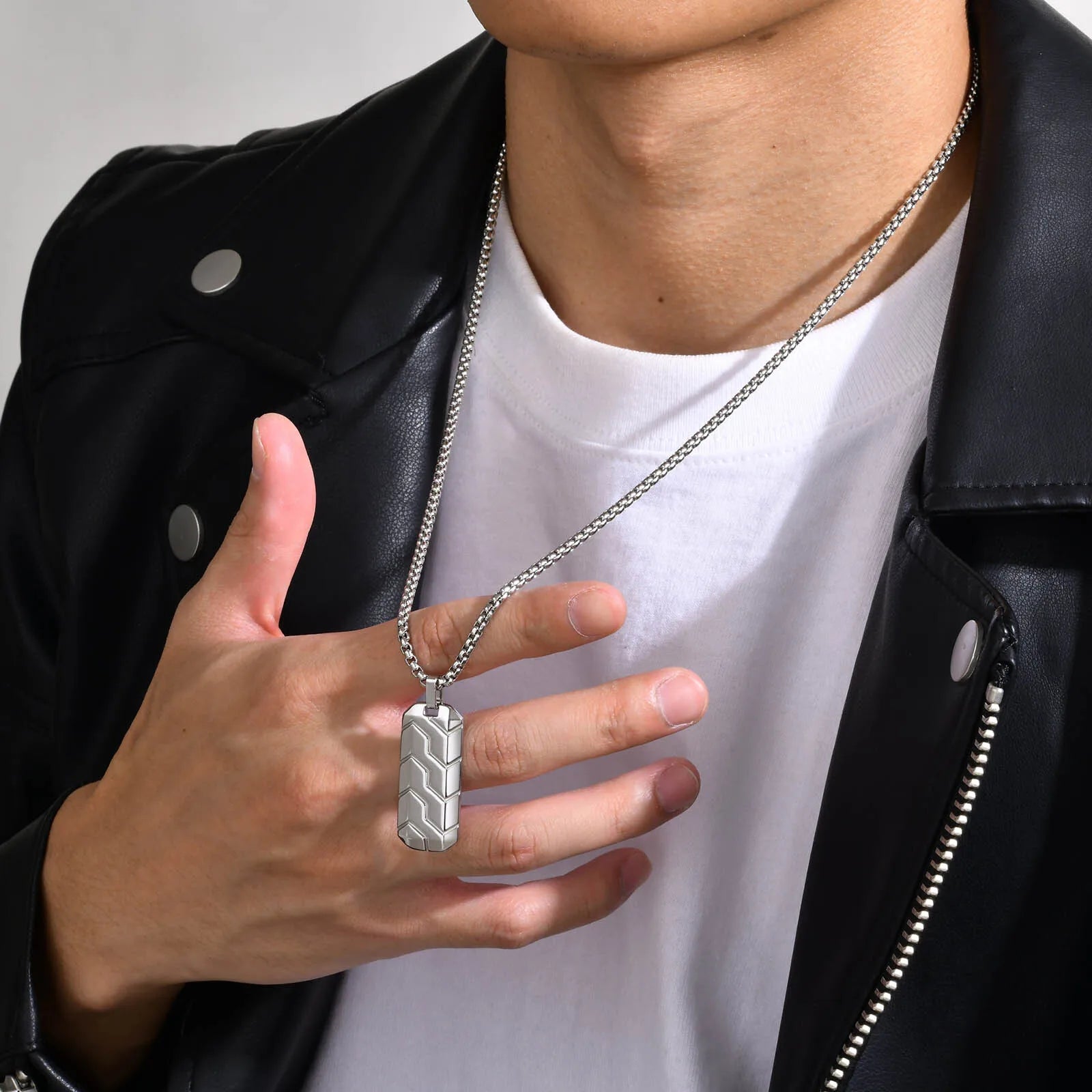 Dog Tag Steel Necklace