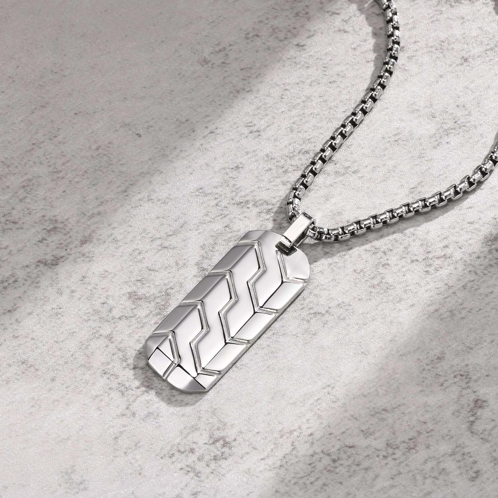 Dog Tag Steel Necklace