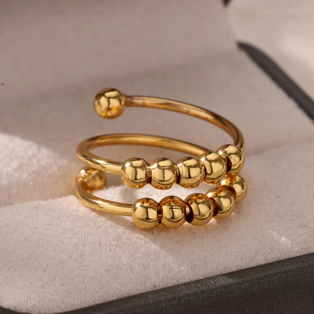 Golden Evil Eye Zircon Ring
