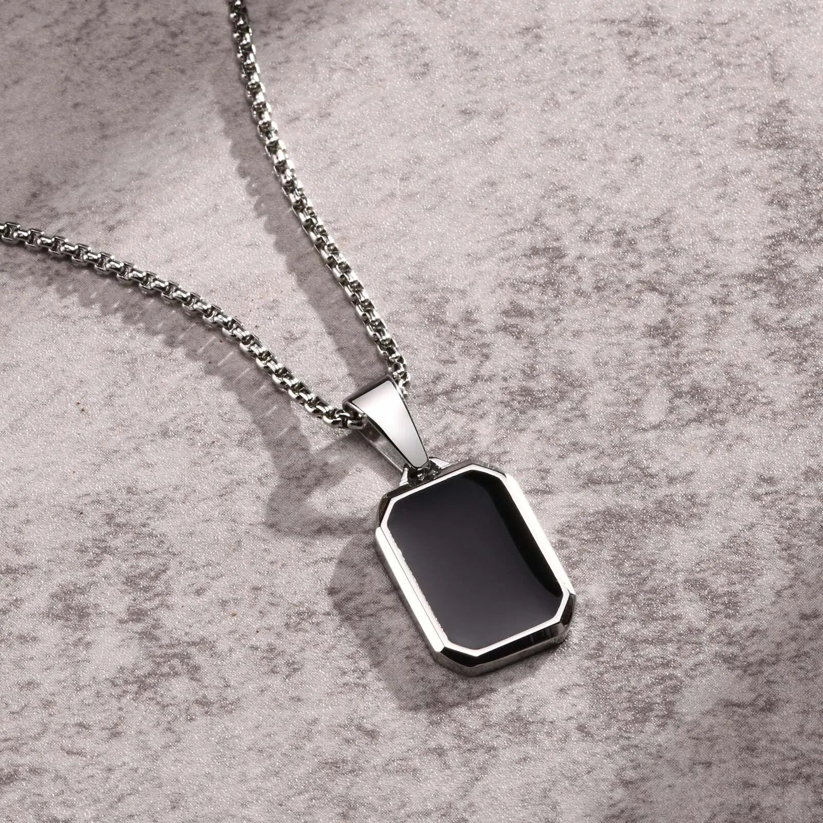 Dog Tag Steel Necklace