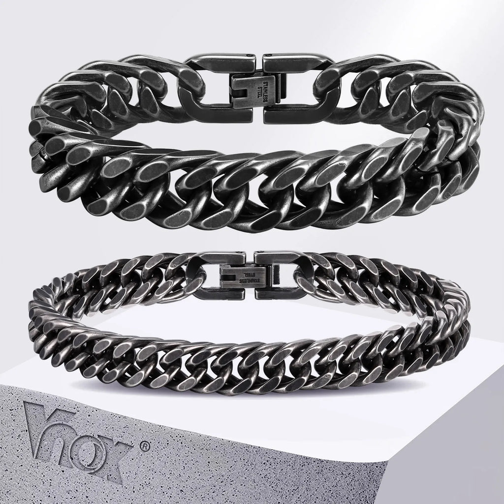Vintage Steel Chain Bracelet