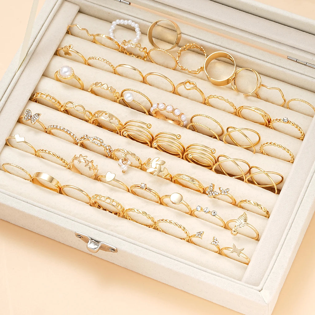 Vintage Ring-Set – 58-teilig