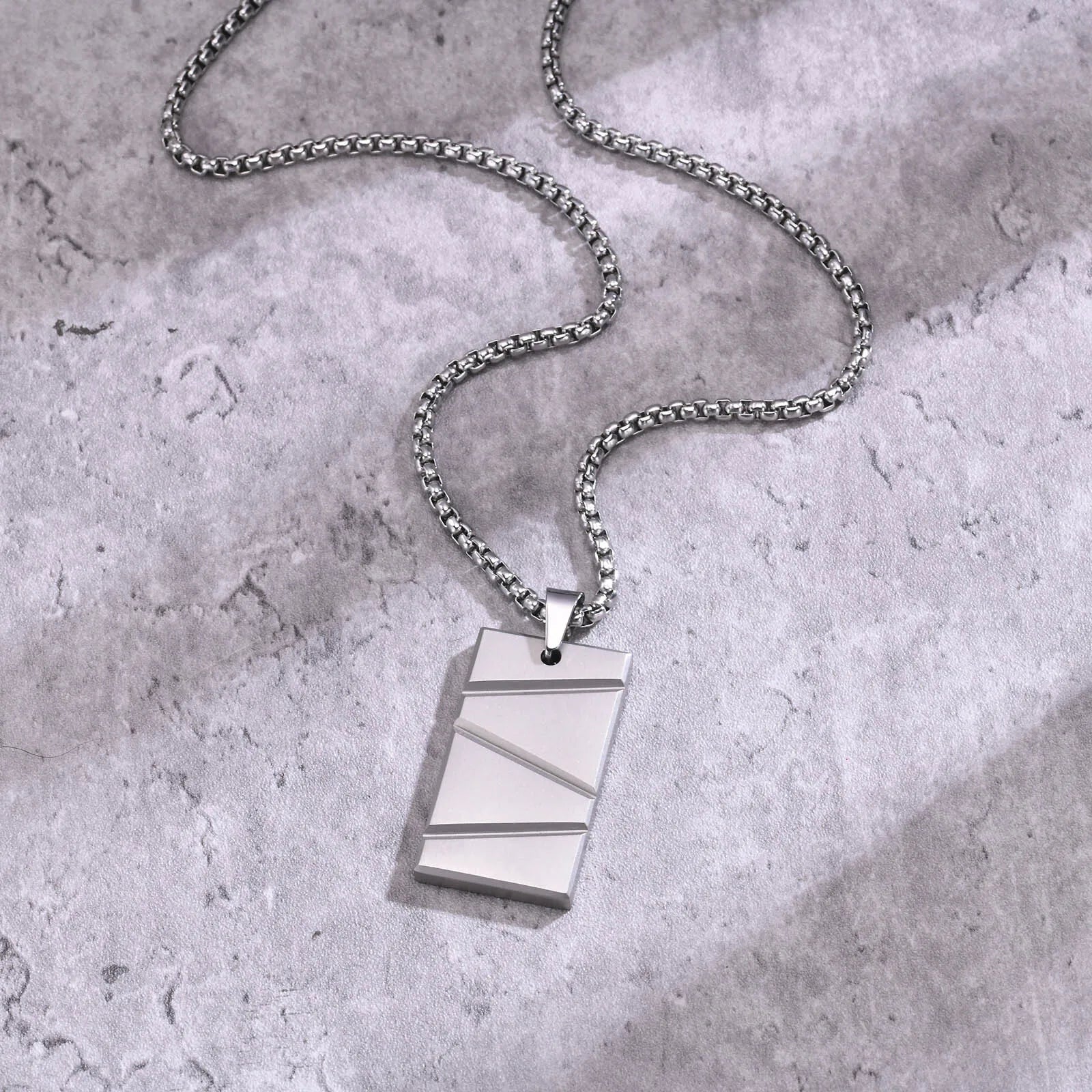Dog Tag Steel Necklace