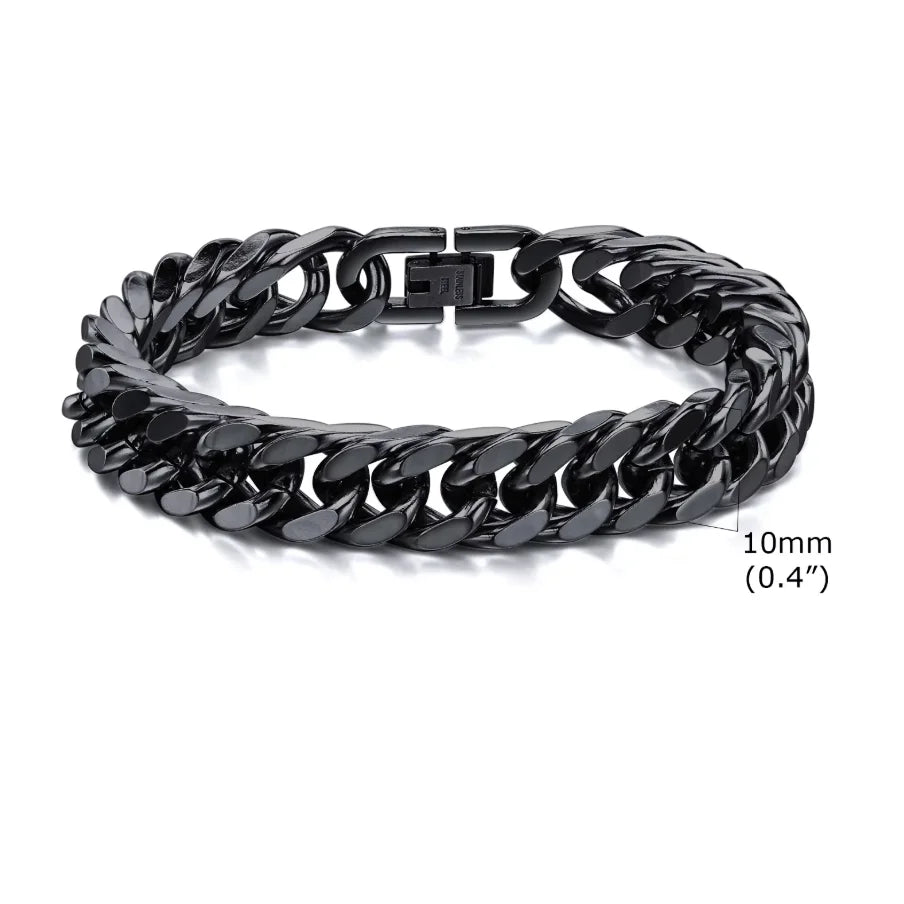 Vintage Steel Chain Bracelet