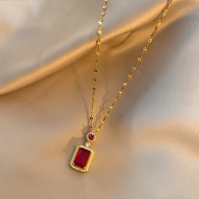 Steel Pendant Necklace