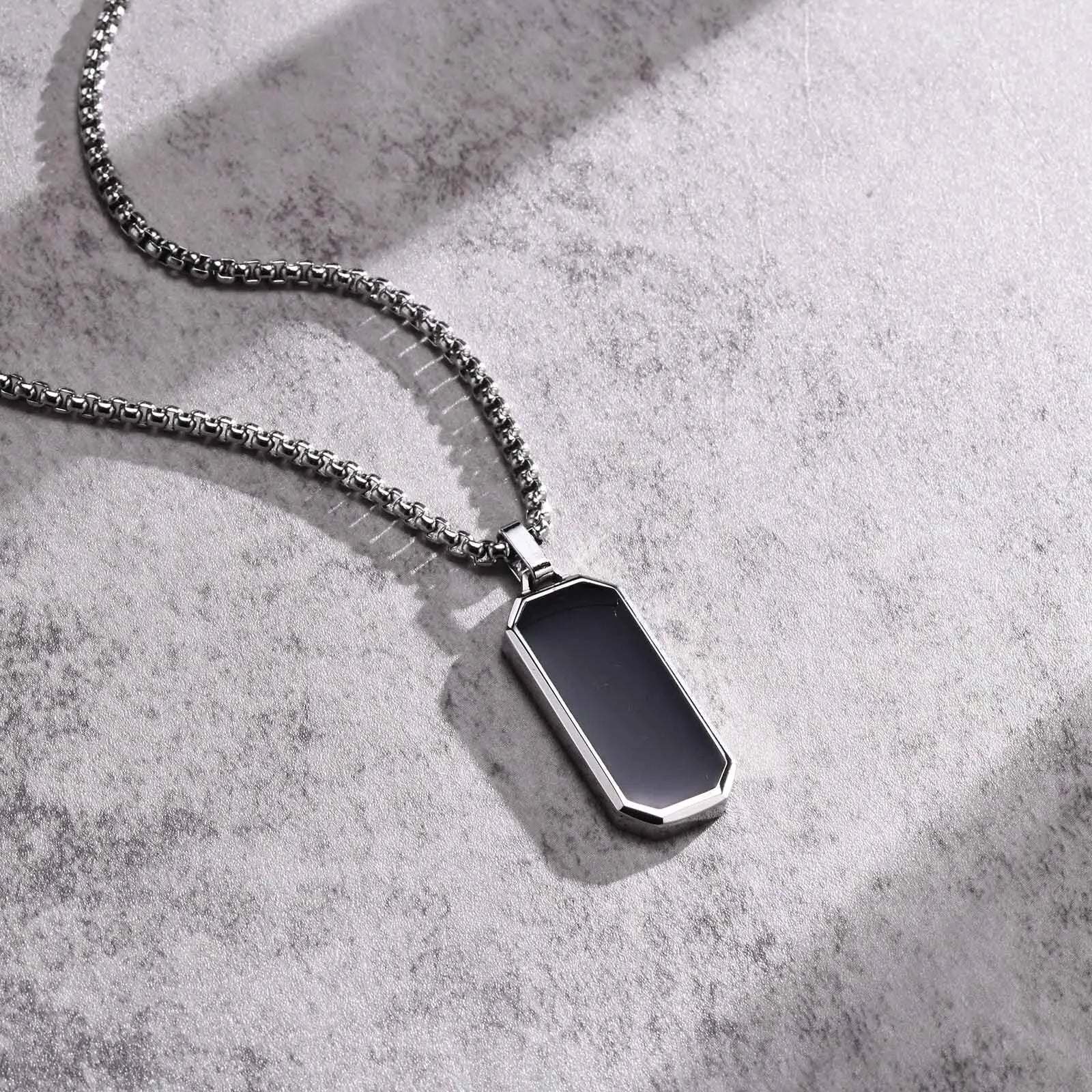 Dog Tag Steel Necklace