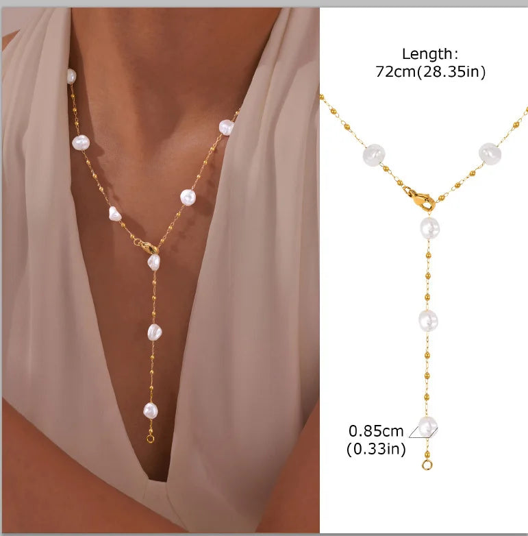 Round Zircon Steel Necklace