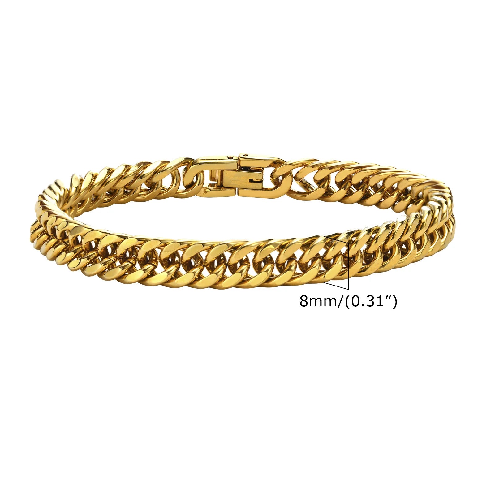 Vintage Steel Chain Bracelet