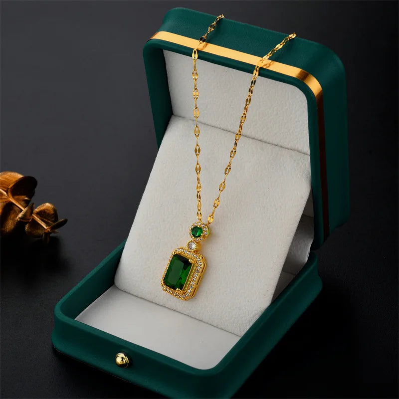 Steel Pendant Necklace