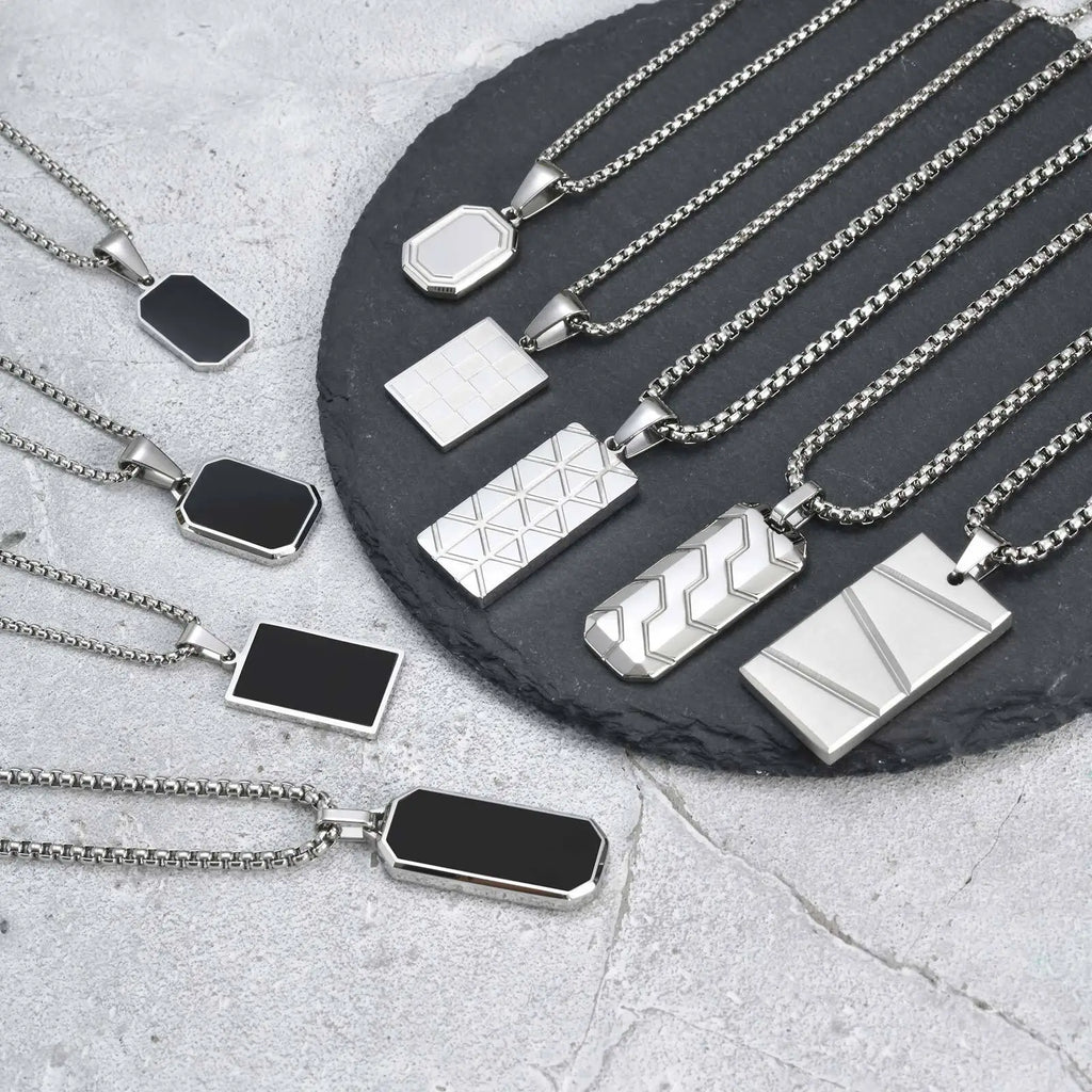 Dog Tag Steel Necklace