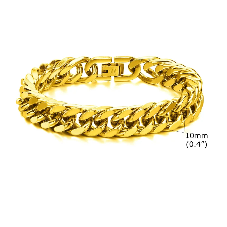 Vintage Steel Chain Bracelet