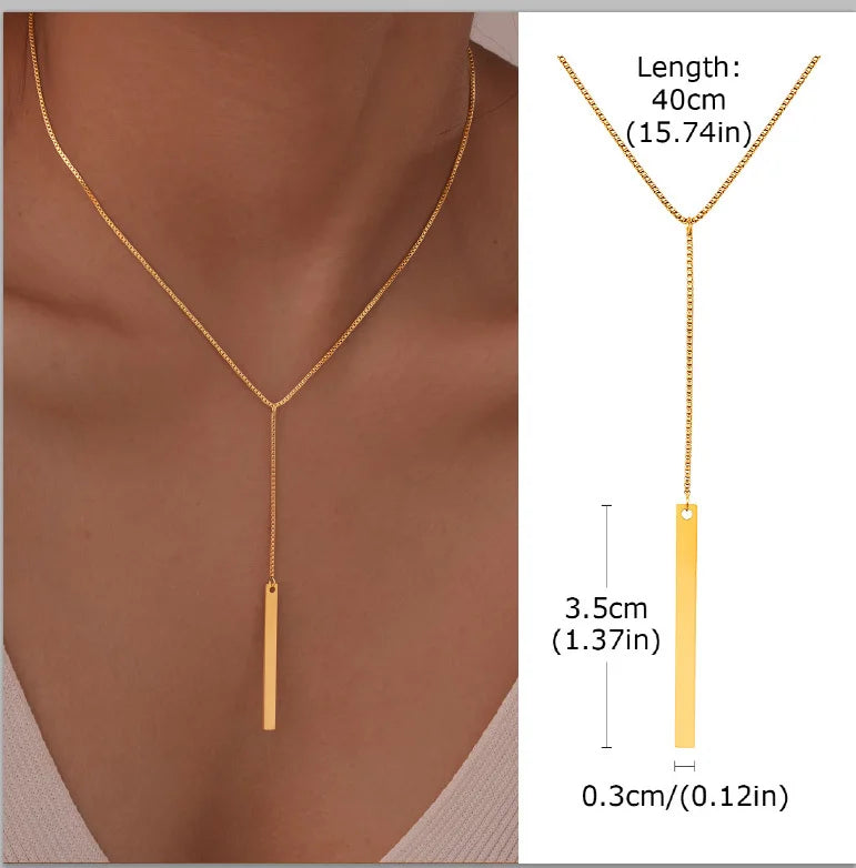 Round Zircon Steel Necklace