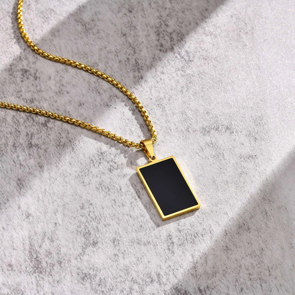 Dog Tag Steel Necklace