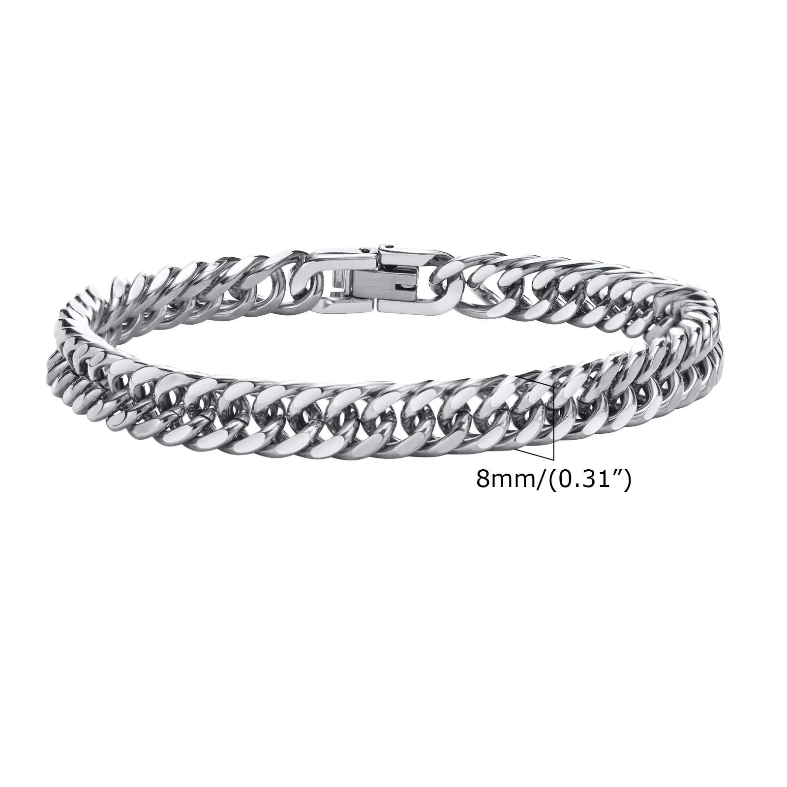 Vintage Steel Chain Bracelet