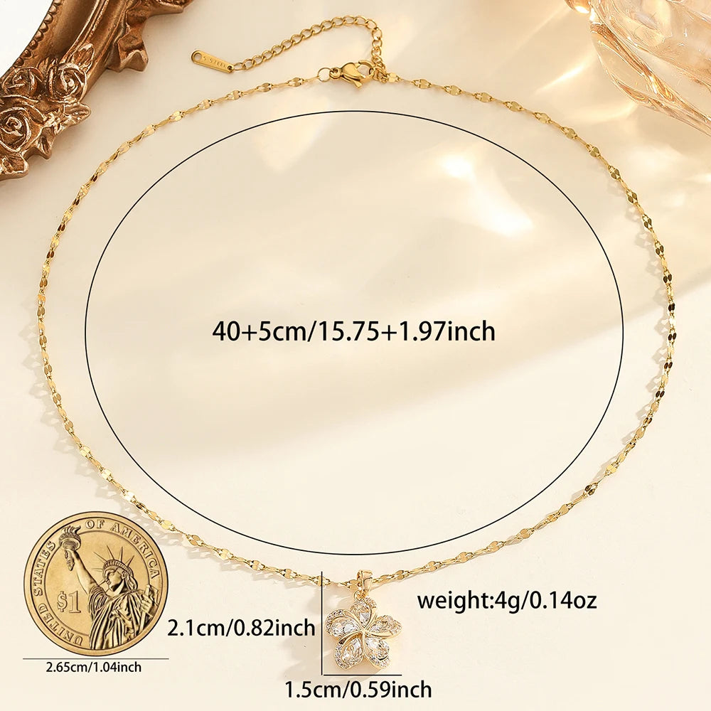Bloom Zircon Necklace