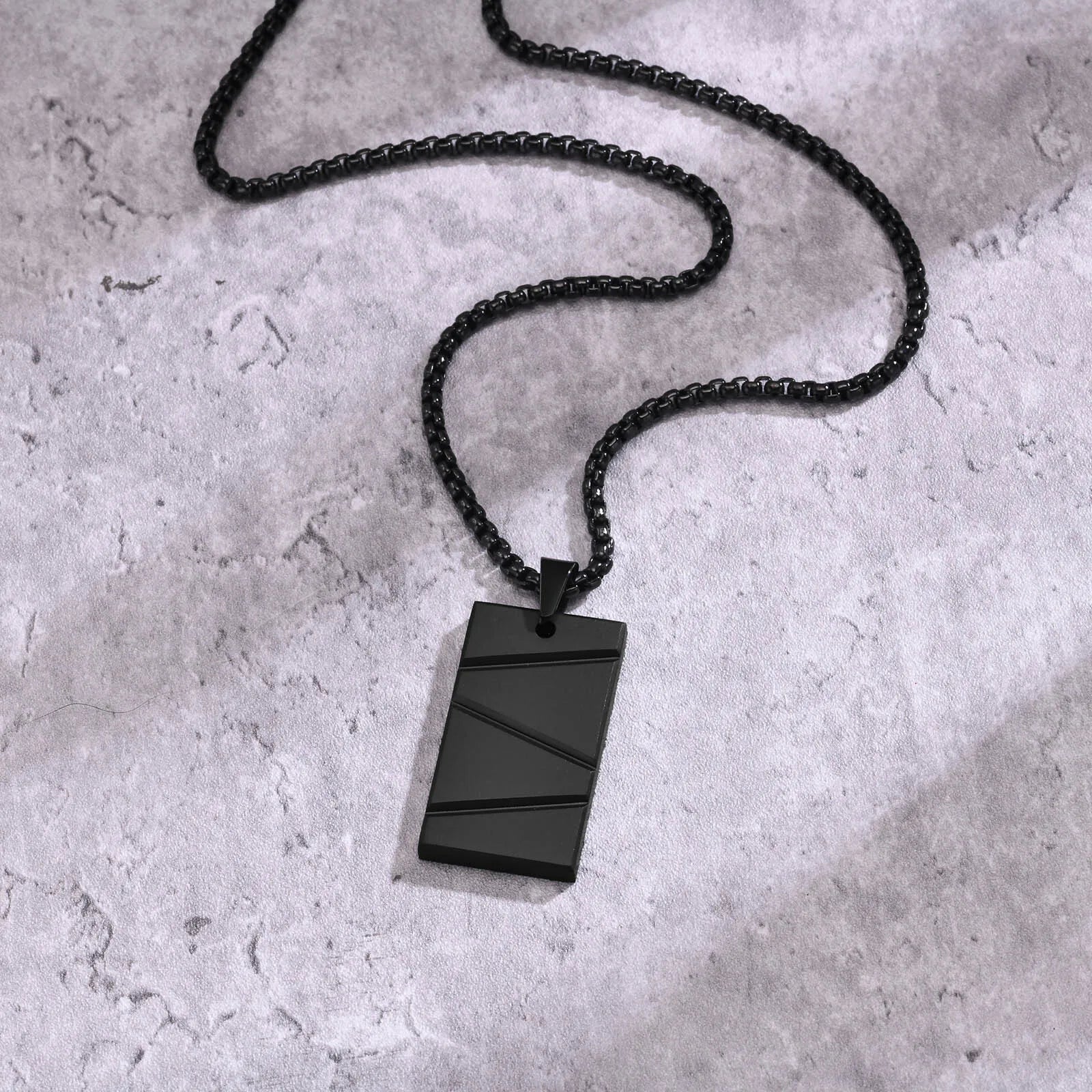 Dog Tag Steel Necklace