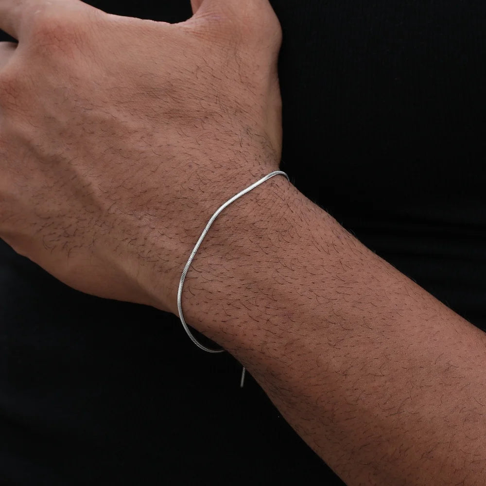 Snake Bone Steel Bracelet
