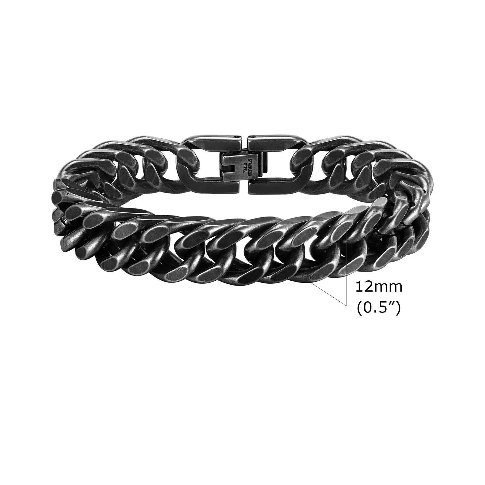 Vintage Steel Chain Bracelet