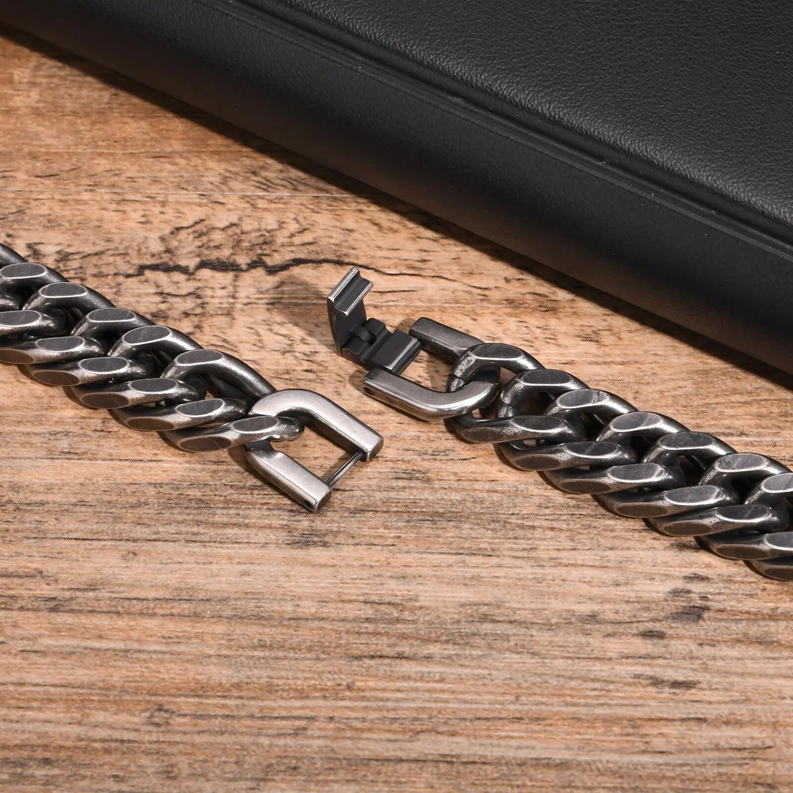 Vintage Steel Chain Bracelet