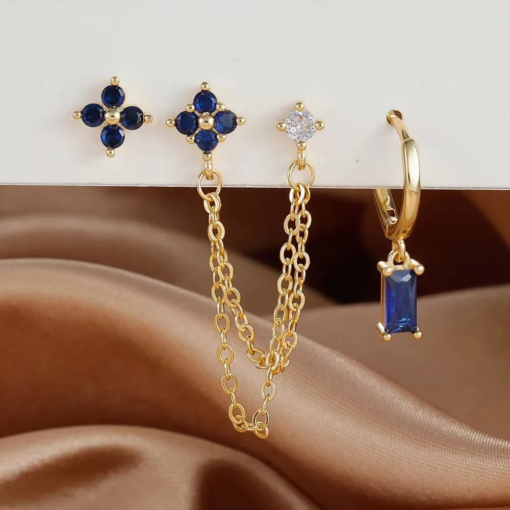 Elegant Zircon Hoops