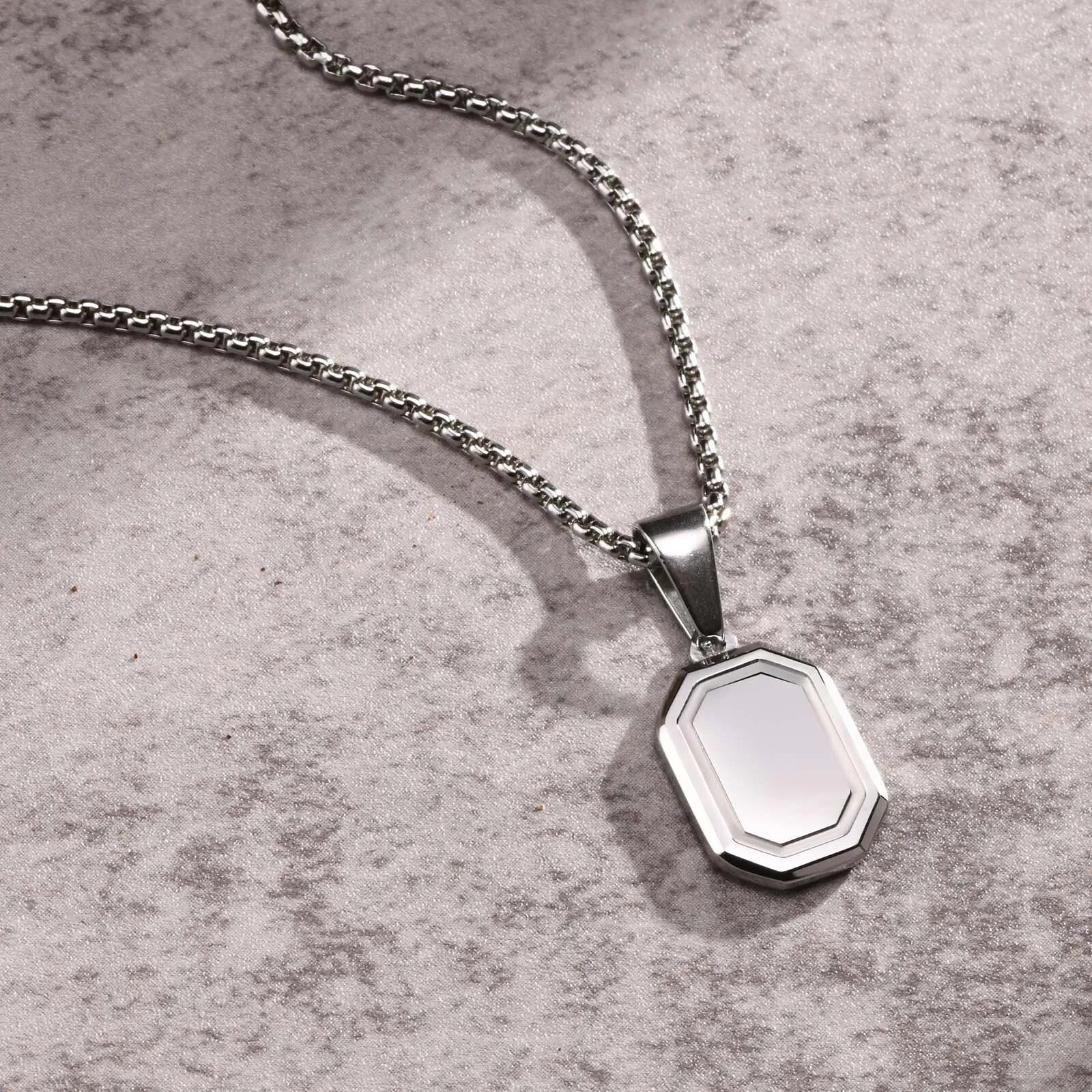 Dog Tag Steel Necklace