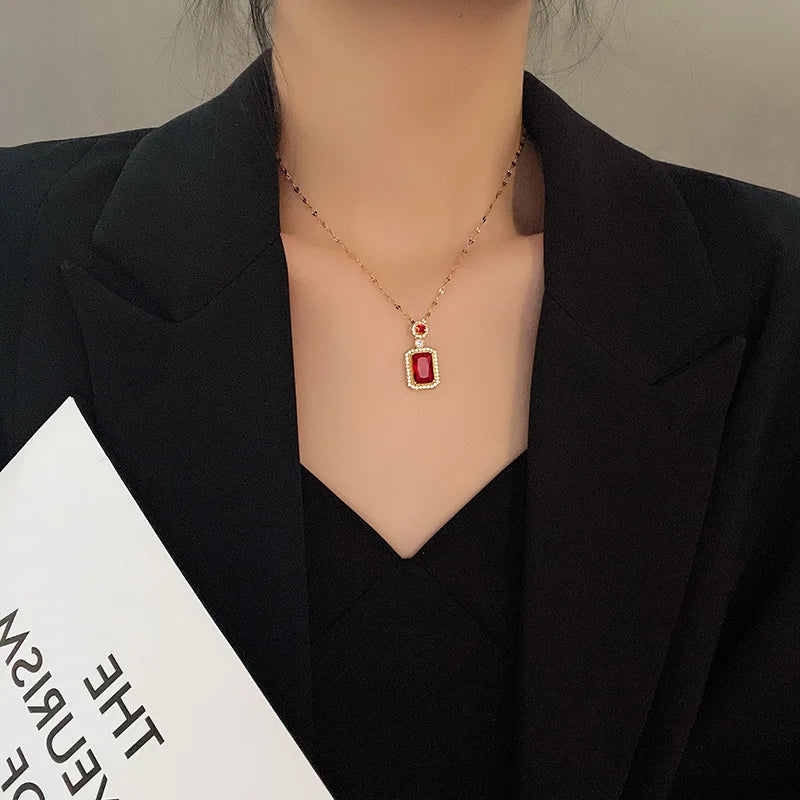 Steel Pendant Necklace