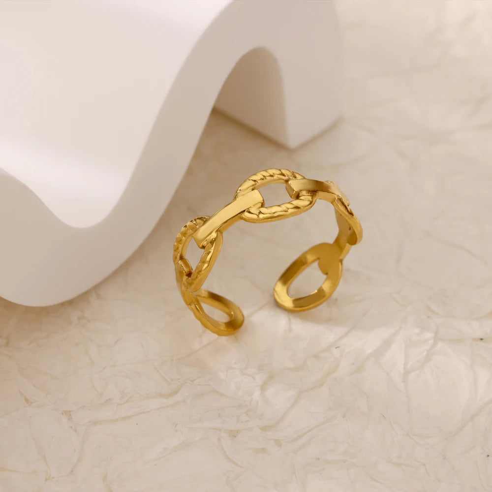Golden Evil Eye Zircon Ring