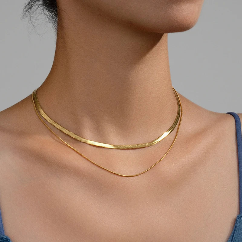 Minimal Steel Chain Necklace