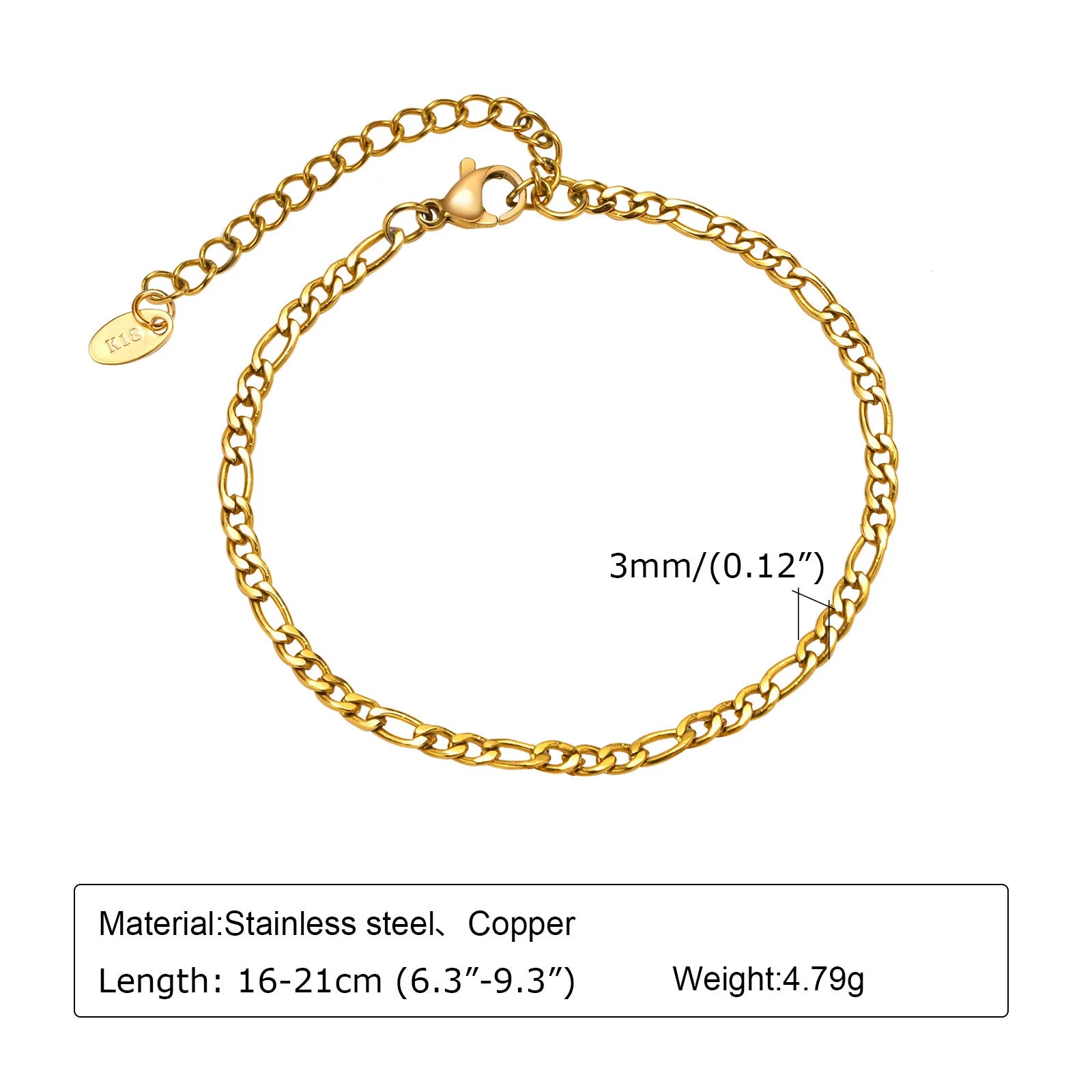 Golden Stackable Steel Bracelet