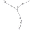 Yhpup Halskette mit langem Anhänger aus Edelstahlperlen, minimalistisch, 18K PVD-beschichtet, Metallkragen, Modeschmuck, Bangkok Parti-Geschenk