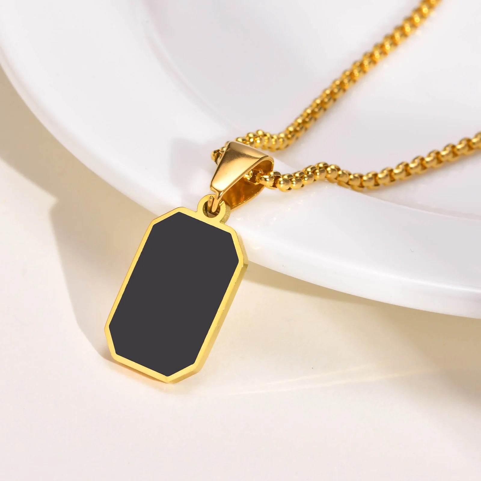 Dog Tag Steel Necklace