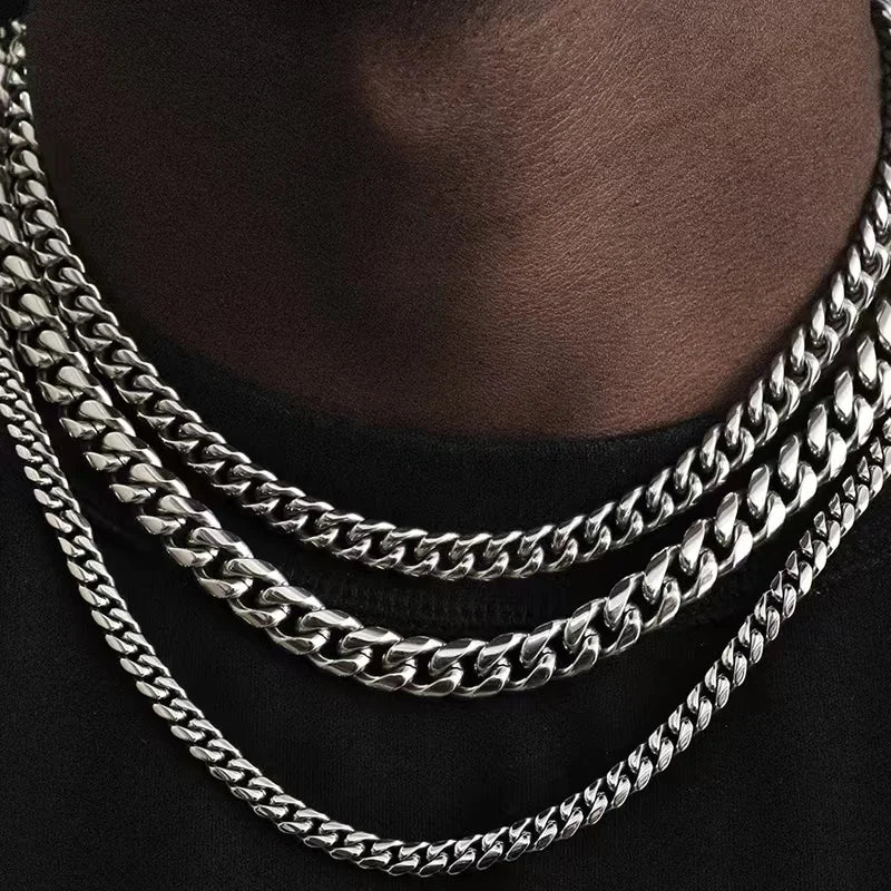 Vintage Steel Chain Necklace